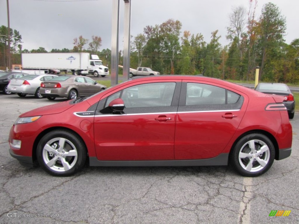 Crystal Red Tintcoat 2012 Chevrolet Volt Hatchback Exterior Photo #55237647