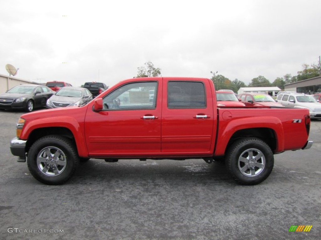 Victory Red 2012 Chevrolet Colorado LT Crew Cab Exterior Photo #55238230