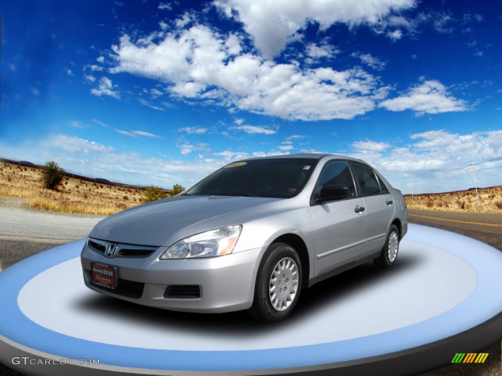 2007 Accord Value Package Sedan - Alabaster Silver Metallic / Black photo #1