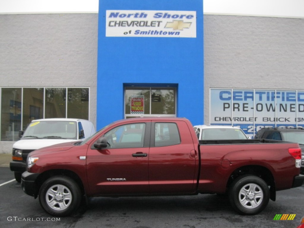 2010 Tundra Double Cab 4x4 - Salsa Red Pearl / Graphite Gray photo #1