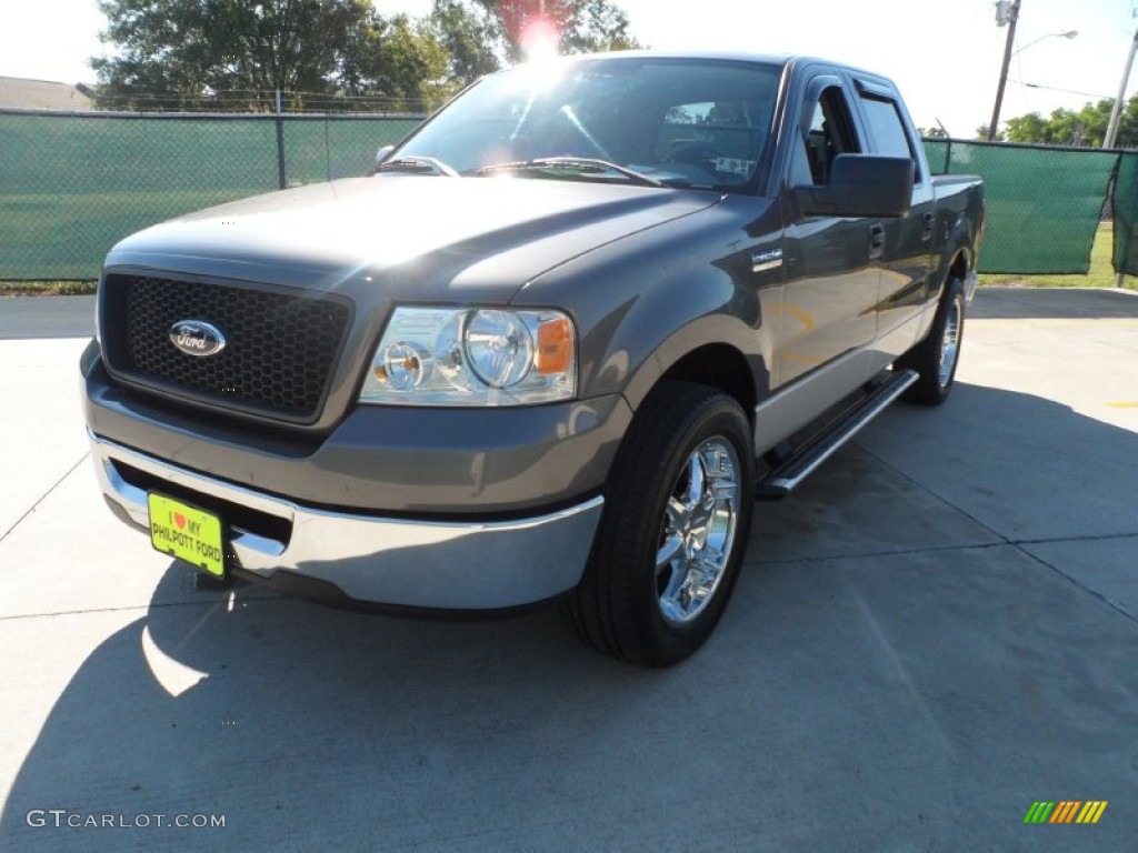 2006 F150 XLT SuperCrew - Dark Shadow Grey Metallic / Medium/Dark Flint photo #7