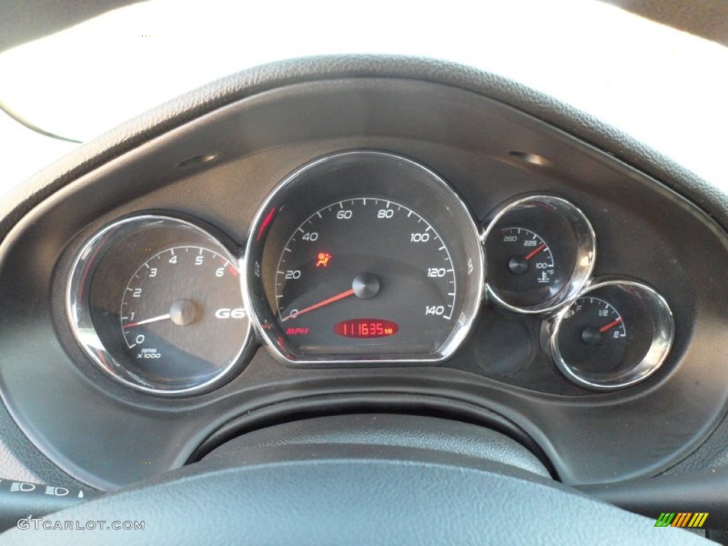 2006 Pontiac G6 V6 Sedan Gauges Photo #55240273
