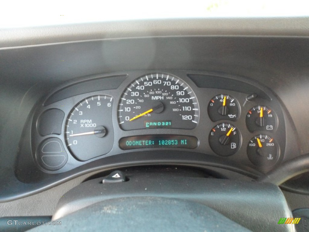 2003 GMC Sierra 1500 SLE Extended Cab Gauges Photos