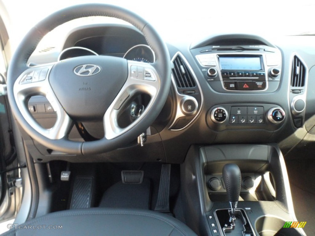2012 Hyundai Tucson GLS Black Dashboard Photo #55241692