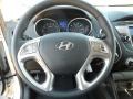 Black 2012 Hyundai Tucson GLS Steering Wheel