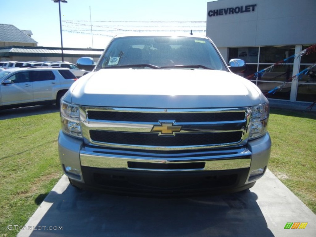 2011 Silverado 1500 LT Crew Cab - Sheer Silver Metallic / Ebony photo #2