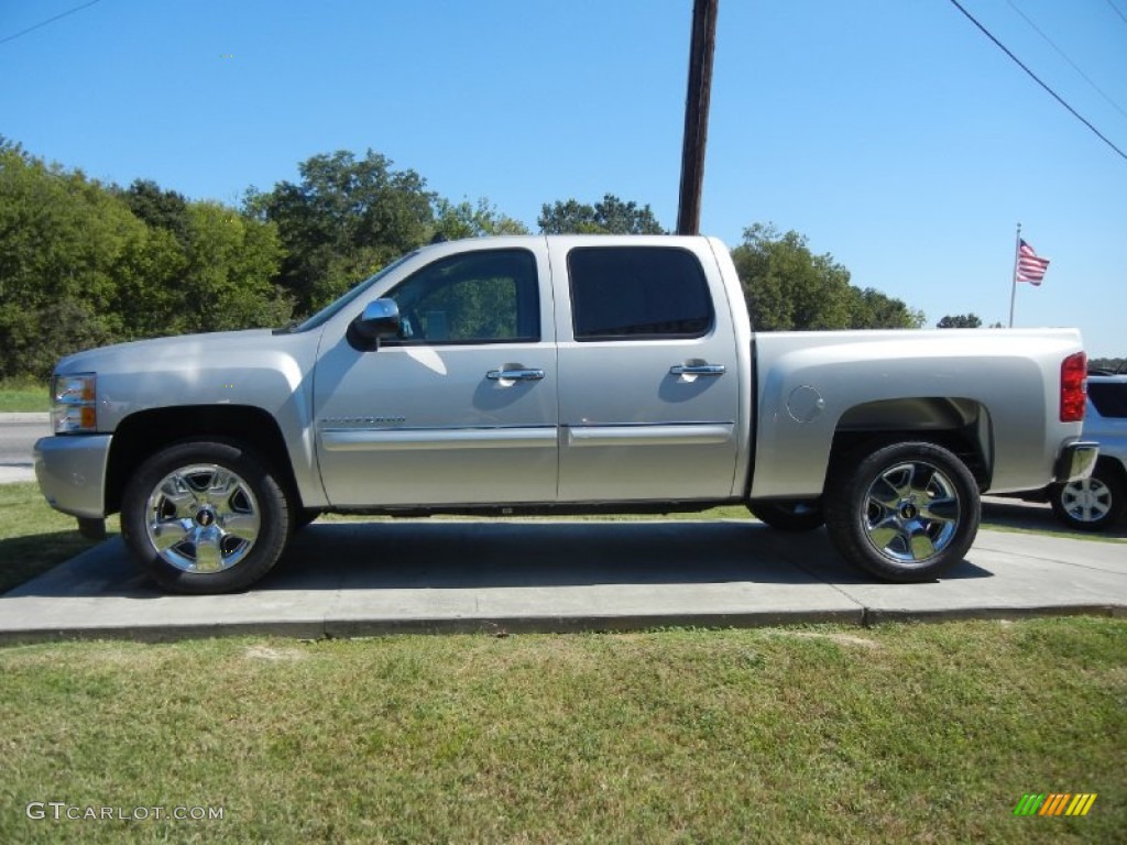 2011 Silverado 1500 LT Crew Cab - Sheer Silver Metallic / Ebony photo #5