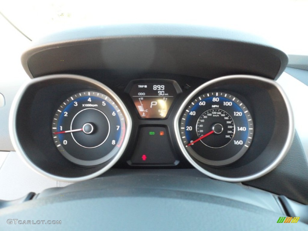 2012 Hyundai Elantra Limited Gauges Photo #55243410