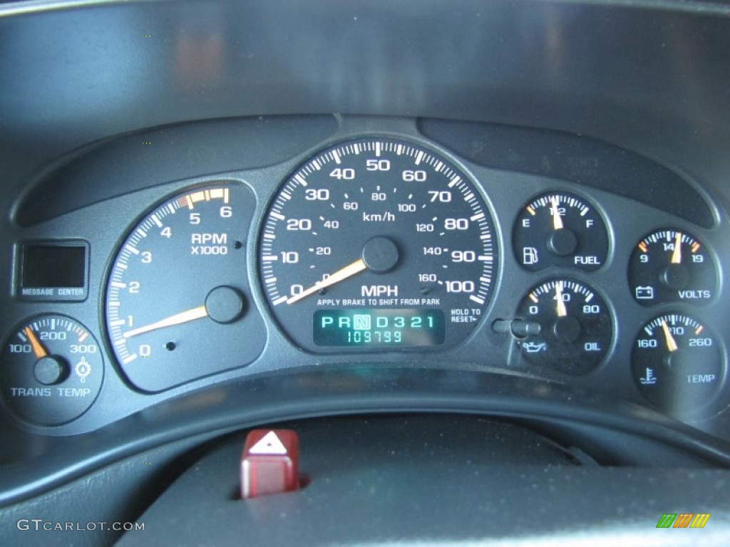 2002 Chevrolet Silverado 2500 LT Extended Cab 4x4 Gauges Photo #55244532