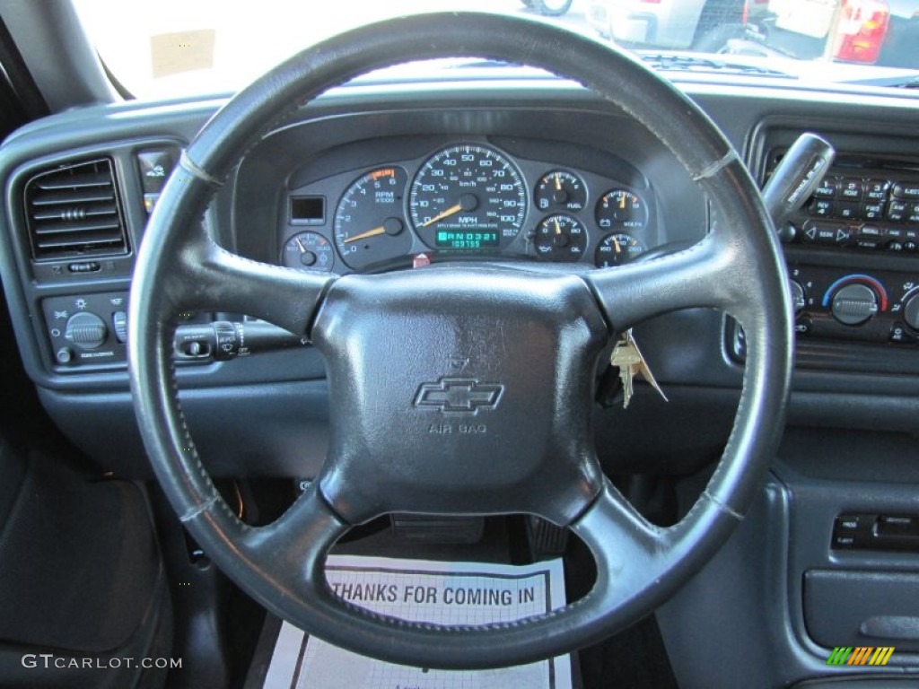 2002 Silverado 2500 LT Extended Cab 4x4 - Light Pewter Metallic / Graphite photo #6