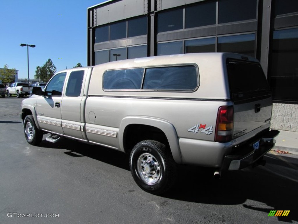 Light Pewter Metallic 2002 Chevrolet Silverado 2500 LT Extended Cab 4x4 Exterior Photo #55244695