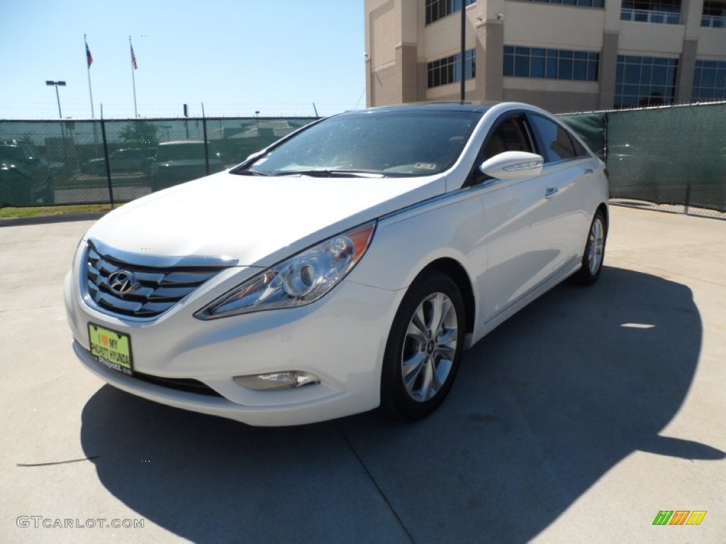 Shimmering White 2012 Hyundai Sonata Limited Exterior Photo #55244746