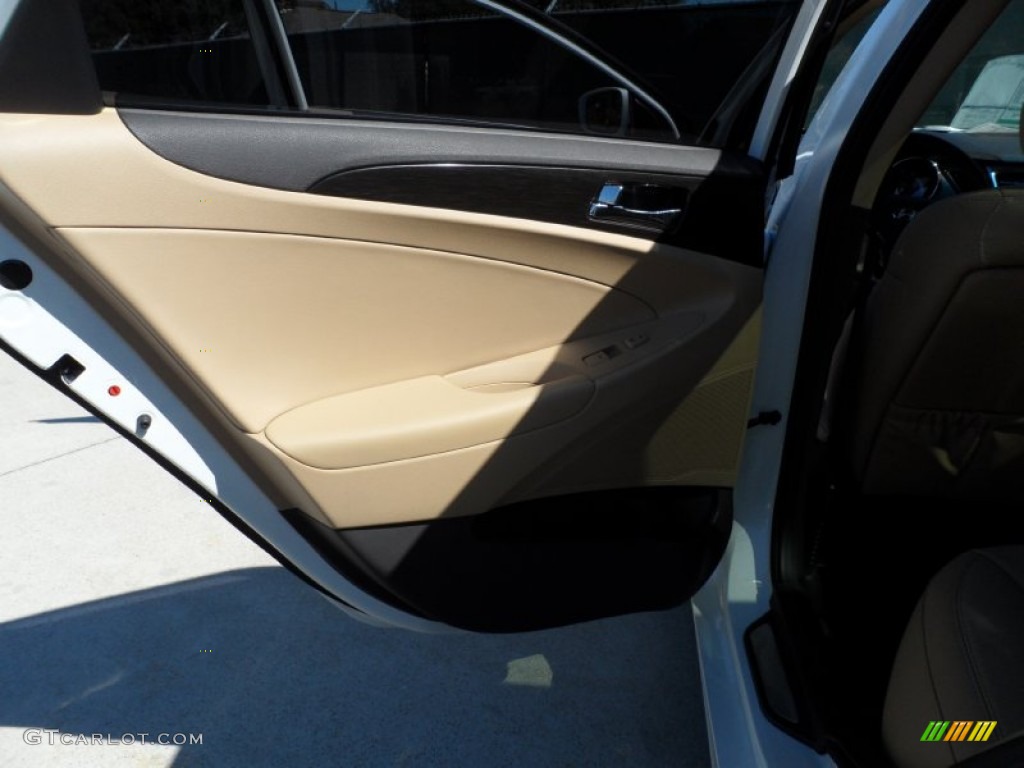 2012 Sonata Limited - Shimmering White / Camel photo #20