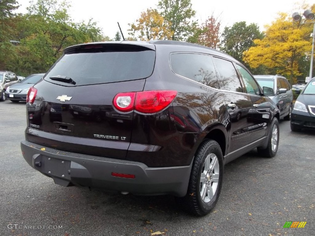 2009 Traverse LT AWD - Dark Cherry Metallic / Ebony photo #6