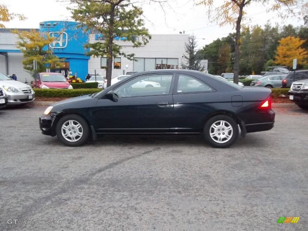 2001 Civic LX Coupe - Nighthawk Black Pearl / Black photo #1