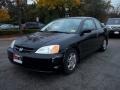 2001 Nighthawk Black Pearl Honda Civic LX Coupe  photo #2