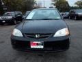 2001 Nighthawk Black Pearl Honda Civic LX Coupe  photo #3