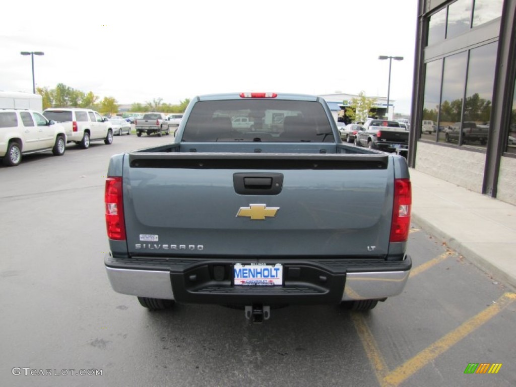 2008 Silverado 1500 LT Extended Cab 4x4 - Blue Granite Metallic / Ebony photo #30