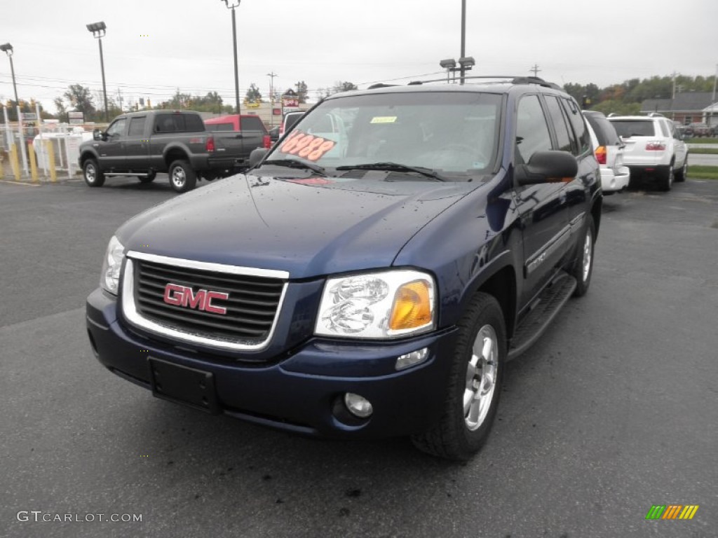 2003 Envoy SLT 4x4 - Indigo Blue Metallic / Medium Pewter photo #3