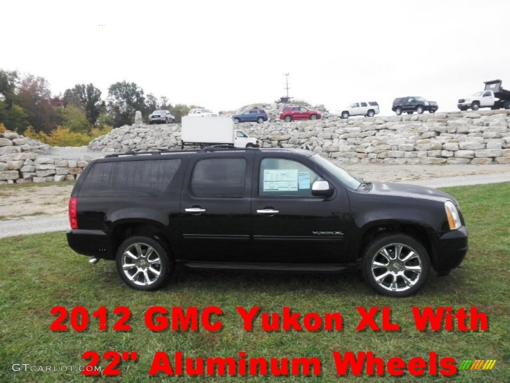 2012 Yukon XL SLE - Onyx Black / Ebony photo #1