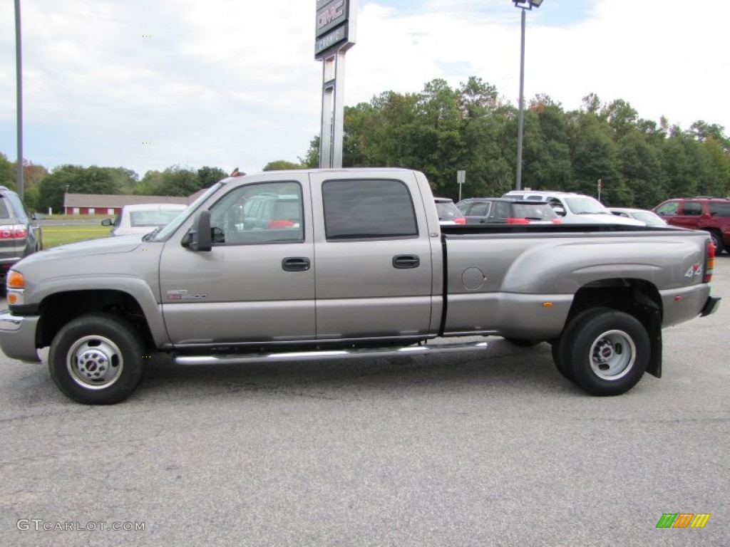 Steel Gray Metallic 2007 GMC Sierra 3500HD SLT Crew Cab 4x4 Dually Exterior Photo #55249237