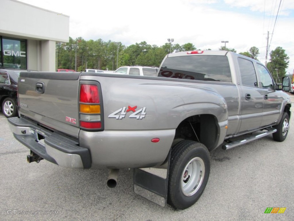 Steel Gray Metallic 2007 GMC Sierra 3500HD SLT Crew Cab 4x4 Dually Exterior Photo #55249267