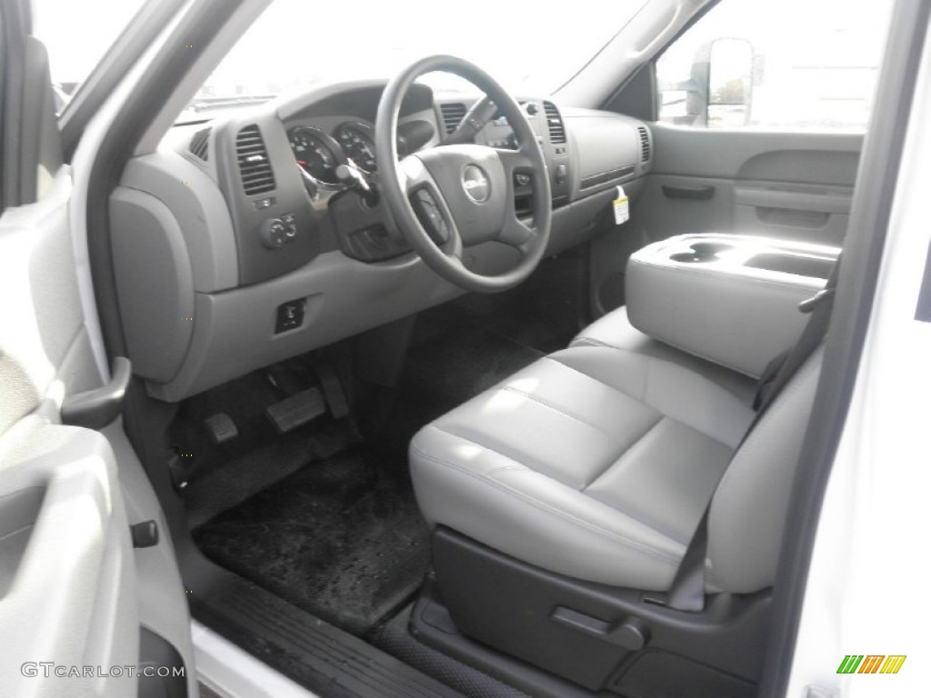 Dark Titanium Interior 2012 GMC Sierra 3500HD Regular Cab Chassis Photo #55249270