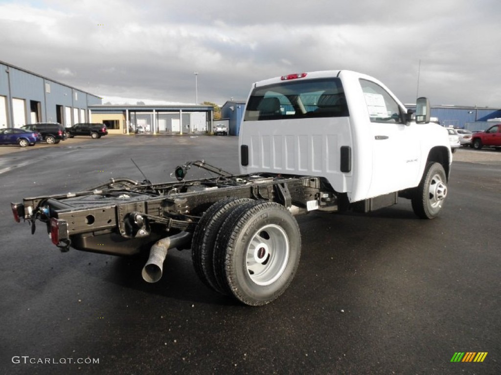 Summit White 2012 GMC Sierra 3500HD Regular Cab Chassis Exterior Photo #55249349