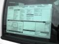  2012 Sierra 2500HD Regular Cab Chassis Window Sticker
