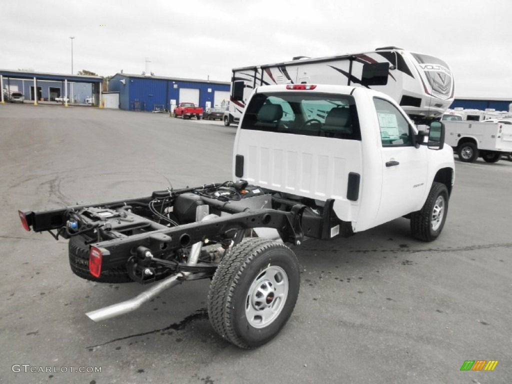Summit White 2012 GMC Sierra 2500HD Regular Cab Chassis Exterior Photo #55249483
