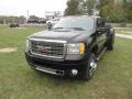 2012 Onyx Black GMC Sierra 3500HD Denali Crew Cab 4x4 Dually  photo #3