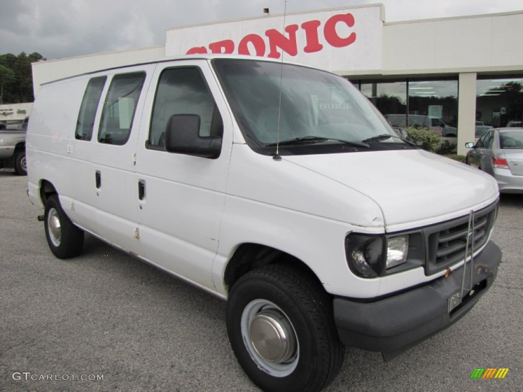 Oxford White Ford E Series Van