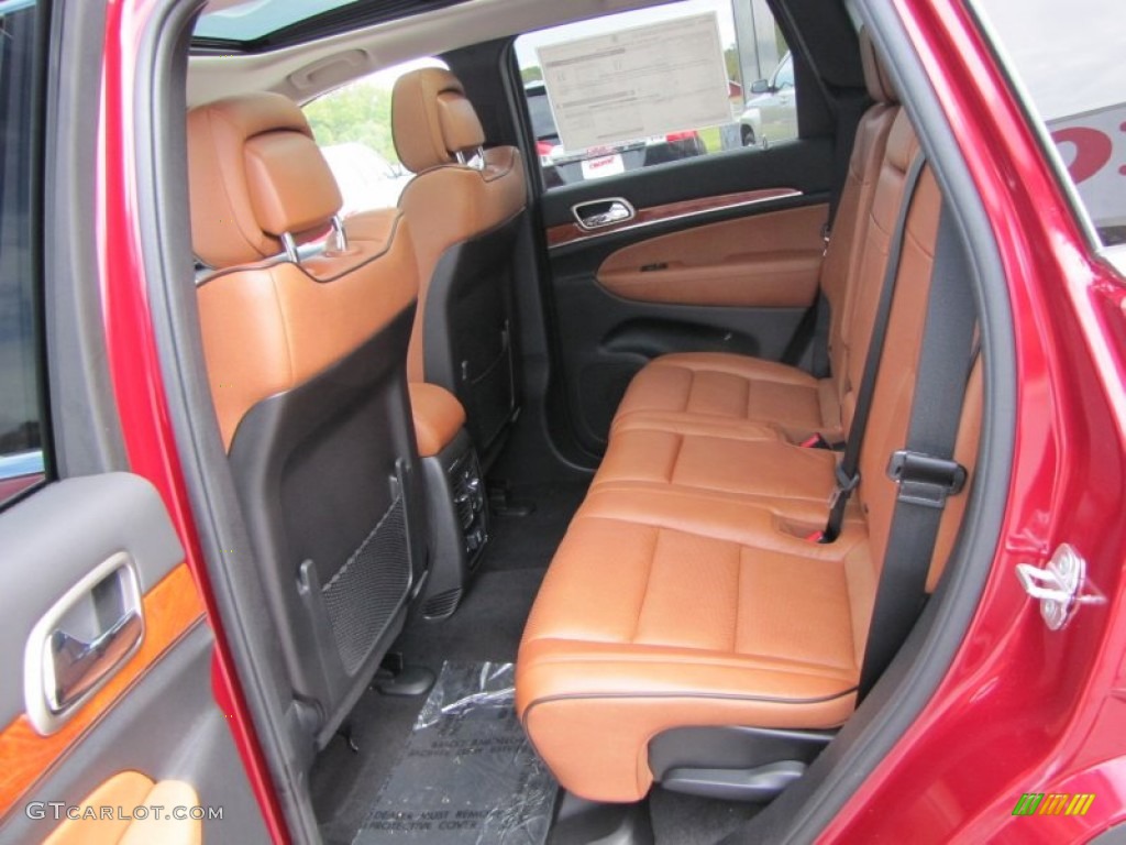 New Saddle/Black Interior 2012 Jeep Grand Cherokee Overland Photo #55250194
