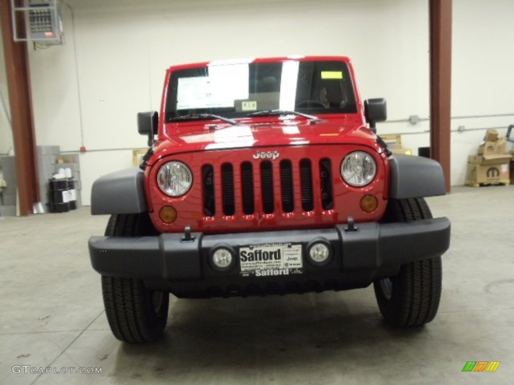 2012 Wrangler Unlimited Sport S 4x4 - Flame Red / Black photo #8