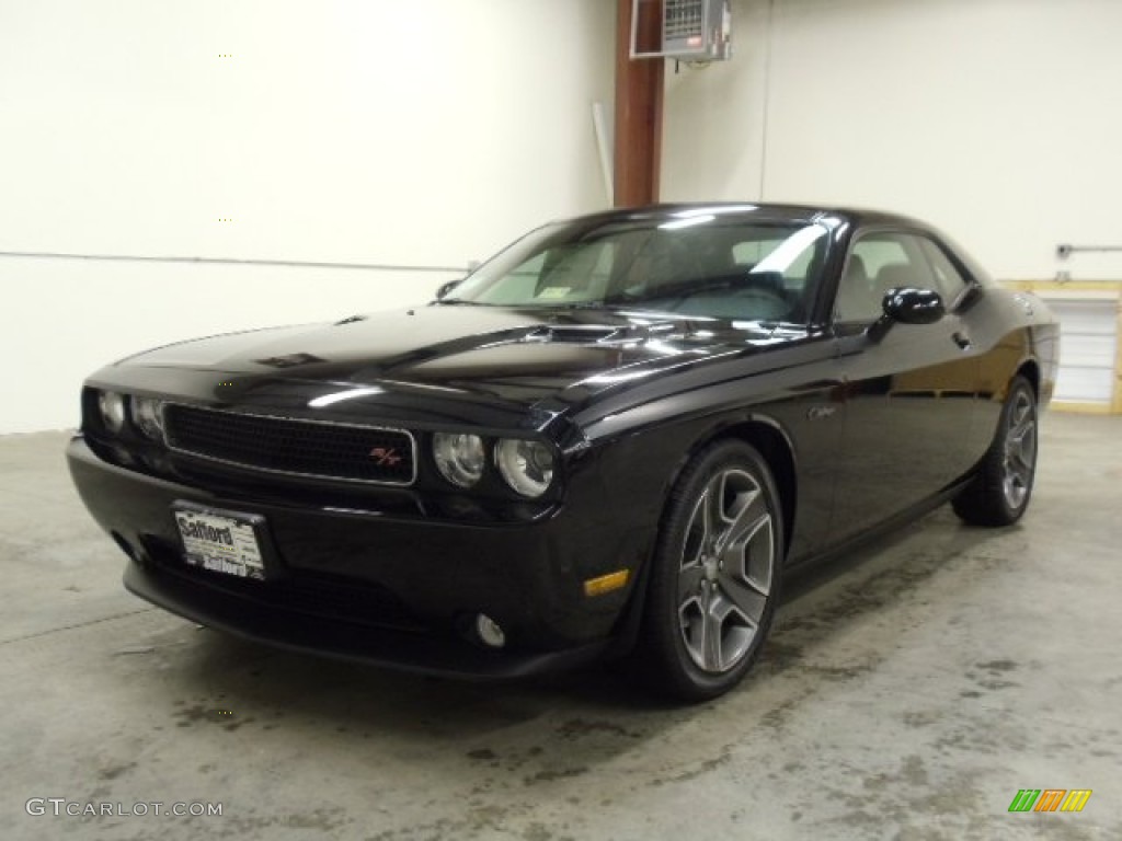 2012 Challenger R/T Classic - Pitch Black / Dark Slate Gray photo #1