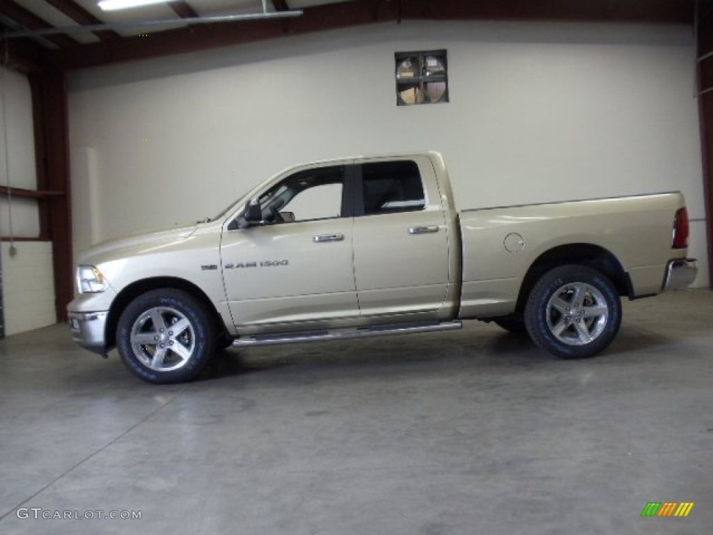 2011 Ram 1500 Big Horn Quad Cab 4x4 - White Gold / Dark Slate Gray/Medium Graystone photo #2