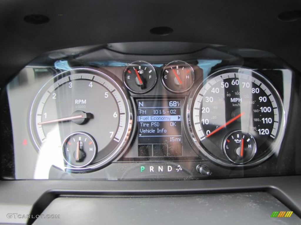 2012 Dodge Ram 1500 Laramie Crew Cab Gauges Photo #55251136