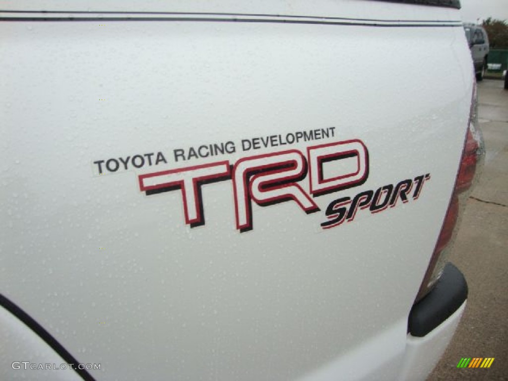 2010 Tacoma V6 PreRunner TRD Sport Access Cab - Super White / Graphite photo #34