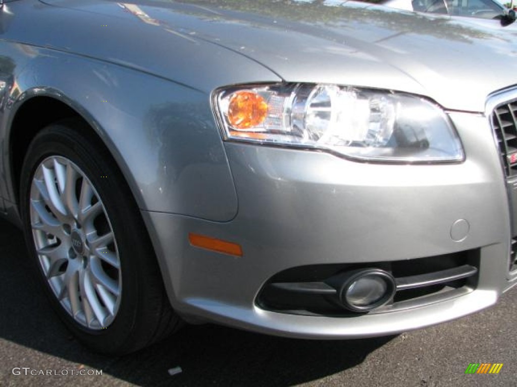 2008 A4 2.0T S-Line Sedan - Quartz Grey Metallic / Black photo #2