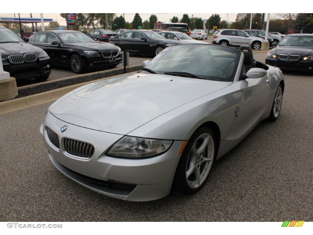 Titanium Silver Metallic 2008 BMW Z4 3.0si Roadster Exterior Photo #55252885