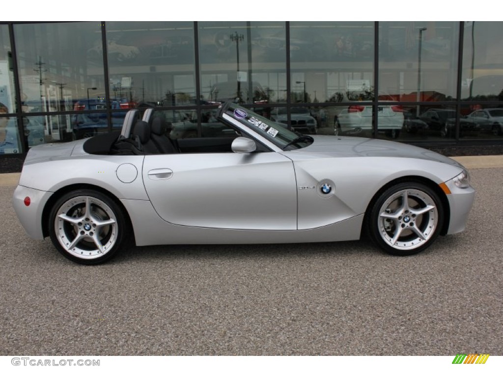 Titanium Silver Metallic 2008 BMW Z4 3.0si Roadster Exterior Photo #55252912