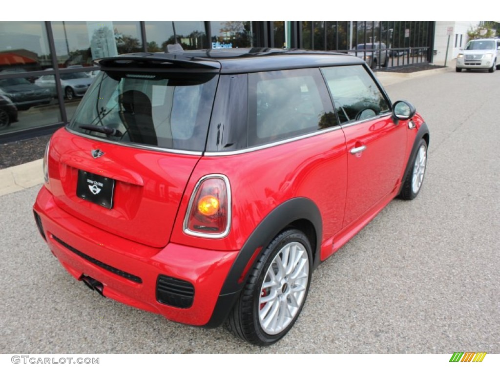 2009 Cooper John Cooper Works Hardtop - Chili Red / Checkered Carbon Black/Black photo #5