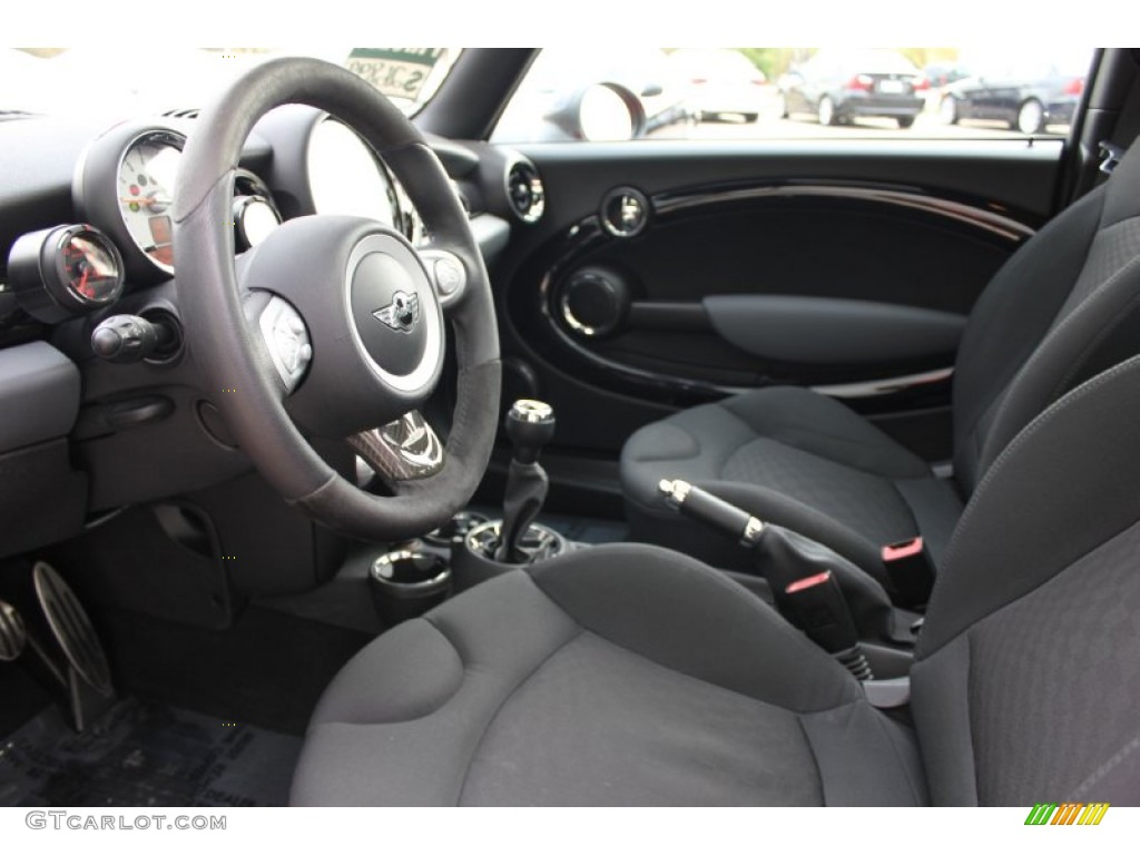 Checkered Carbon Black/Black Interior 2009 Mini Cooper John Cooper Works Hardtop Photo #55253128
