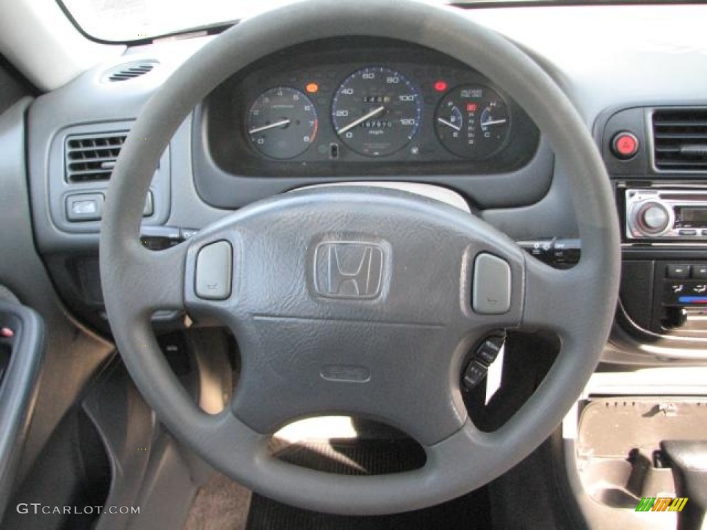 1998 Honda Civic LX Sedan Gray Steering Wheel Photo #55253377