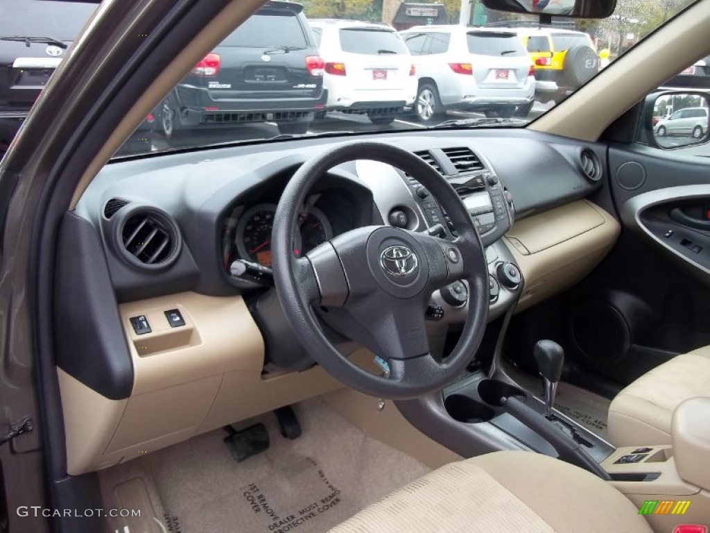 2011 Toyota RAV4 I4 4WD Sand Beige Dashboard Photo #55253542