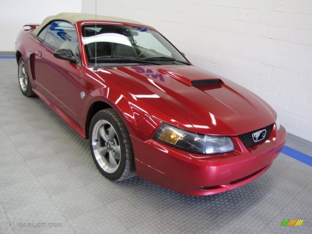 2004 Mustang GT Convertible - Redfire Metallic / Medium Parchment photo #1