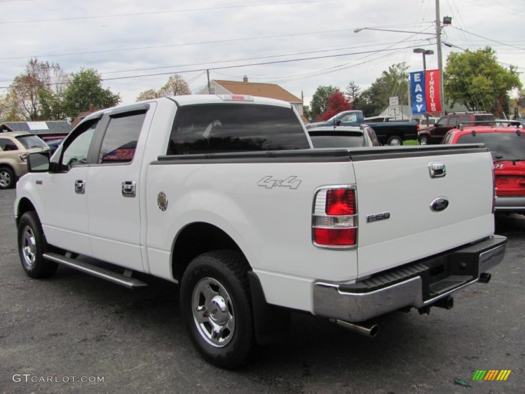 2006 F150 XLT SuperCrew 4x4 - Oxford White / Medium/Dark Flint photo #12