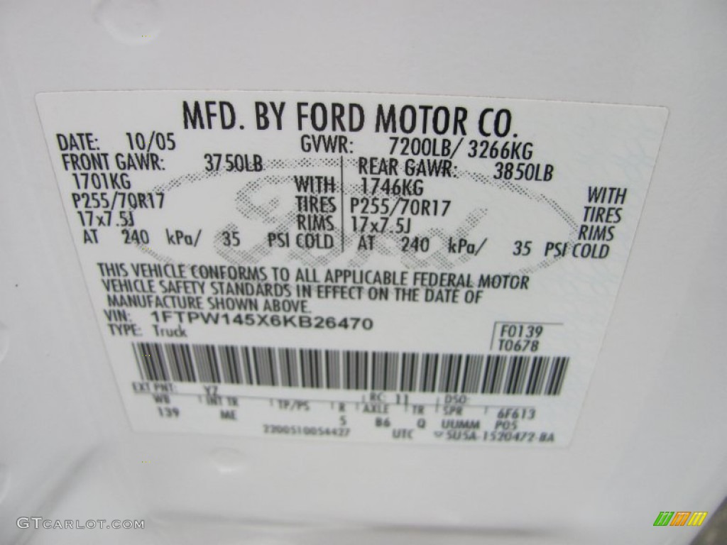 2006 F150 XLT SuperCrew 4x4 - Oxford White / Medium/Dark Flint photo #19