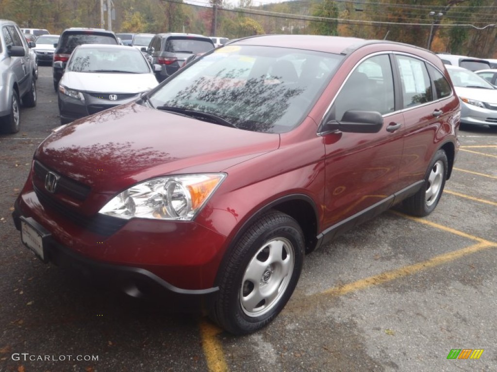 2008 CR-V LX 4WD - Tango Red Pearl / Gray photo #20