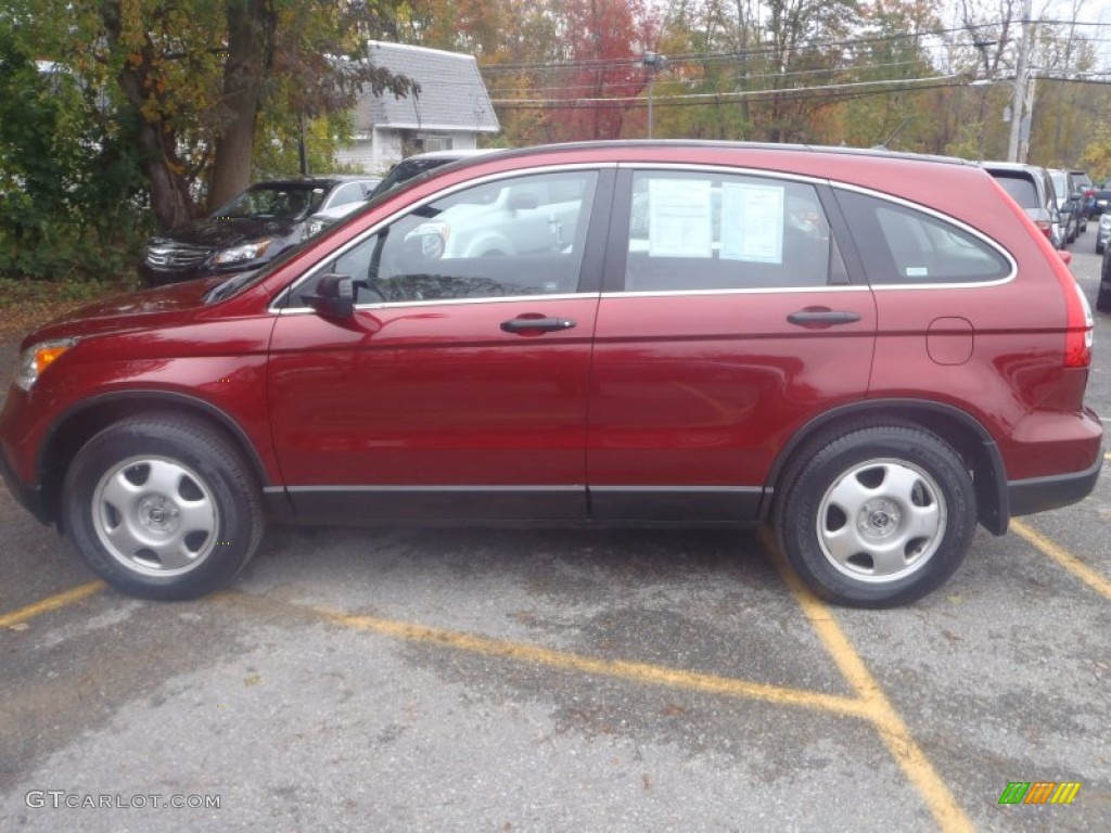 2008 CR-V LX 4WD - Tango Red Pearl / Gray photo #21